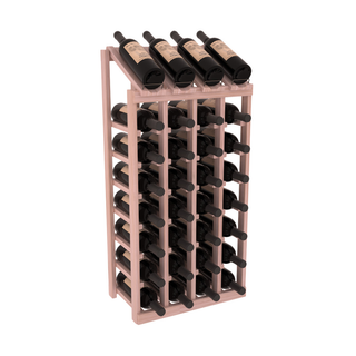 Elementcollection 4 Column 8 Bottle Display Wood Wine Rack Unstained