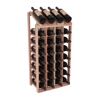 Elementcollection 4 Column 8 Bottle Display Wood Wine Rack Unstained