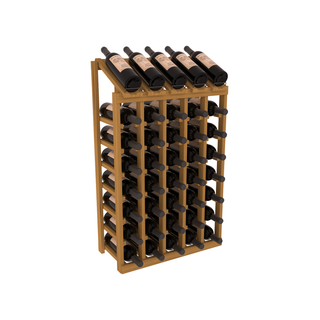 Elementcollection 5 Column 8 Bottle Display Wood Wine Rack Oak Stained