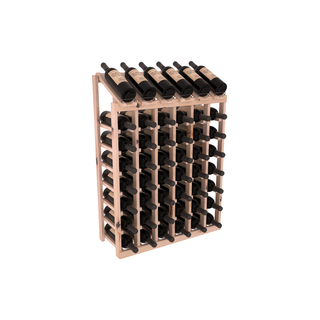 Elementcollection 6 Column 8 Bottle Display Wood Wine Rack Unstained