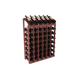 Elementcollection 6 Column 8 Bottle Display Wood Wine Rack Cherry Stained