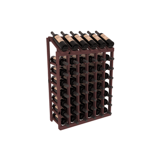 Elementcollection 6 Column 8 Bottle Display Wood Wine Rack Walnut Stained