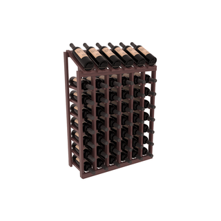 Elementcollection 6 Column 8 Bottle Display Wood Wine Rack Walnut Stained
