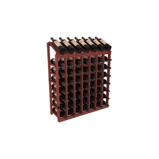 Elementcollection 7 Column 8 Bottle Display Wood Wine Rack Cherry Stained