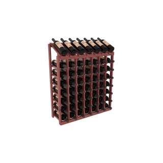 Elementcollection 7 Column 8 Bottle Display Wood Wine Rack Cherry Stained