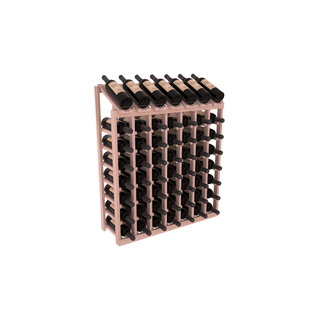 Elementcollection 7 Column 8 Bottle Display Wood Wine Rack Unstained
