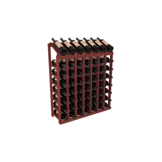 Elementcollection 7 Column 8 Bottle Display Wood Wine Rack Cherry Stained