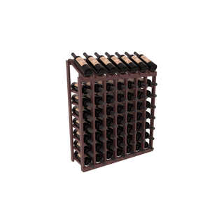 Elementcollection 7 Column 8 Bottle Display Wood Wine Rack Walnut Stained