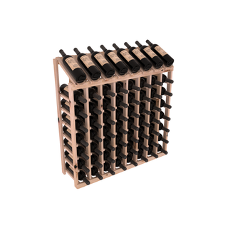 Elementcollection 8 Column 8 Bottle Display Wood Wine Rack Unstained