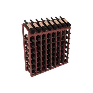 Elementcollection 8 Column 8 Bottle Display Wood Wine Rack Cherry Stained