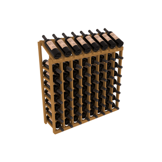 Elementcollection 8 Column 8 Bottle Display Wood Wine Rack Oak Stained