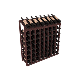 Elementcollection 8 Column 8 Bottle Display Wood Wine Rack Walnut Stained
