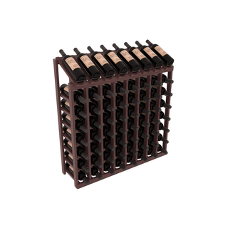 Elementcollection 8 Column 8 Bottle Display Wood Wine Rack Walnut Stained