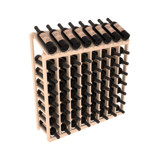 Elementcollection 8 Column 8 Bottle Display Wood Wine Rack Unstained