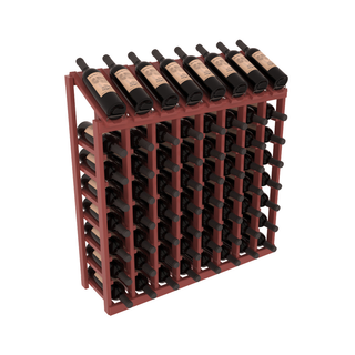 Elementcollection 8 Column 8 Bottle Display Wood Wine Rack Cherry Stained