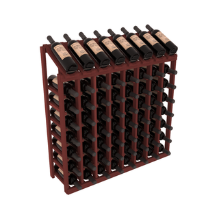 Elementcollection 8 Column 8 Bottle Display Wood Wine Rack Cherry Stained
