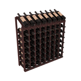 Elementcollection 8 Column 8 Bottle Display Wood Wine Rack Walnut Stained