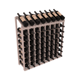 Elementcollection 8 Column 8 Bottle Display Wood Wine Rack Greywash Stained