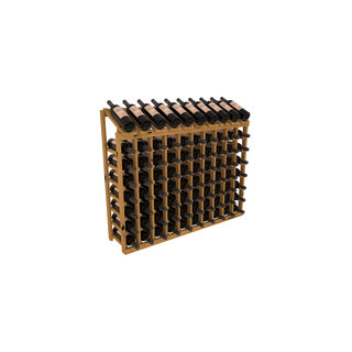 Elementcollection 8 Column 10 Bottle Display Wood Wine Rack Unstained