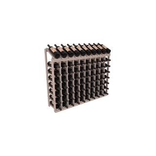 Elementcollection 8 Column 10 Bottle Display Wood Wine Rack Black Stained