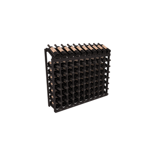 Elementcollection 8 Column 10 Bottle Display Wood Wine Rack Walnut Stained