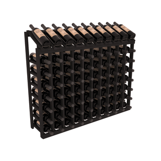 Elementcollection 8 Column 10 Bottle Display Wood Wine Rack Walnut Stained