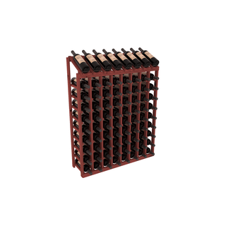Elementcollection 10 Column 8 Bottle Display Top Wood Wine Rack Cherry Stained