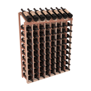 Elementcollection 10 Column 8 Bottle Display Top Wood Wine Rack Unstained