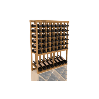 Elementcollection 8 Column High Reveal Wood Wine Rack Oak Stained
