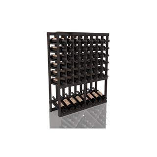 Elementcollection 8 Column High Reveal Wood Wine Rack Black Stained