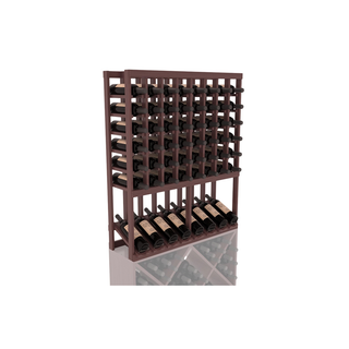 Elementcollection 8 Column High Reveal Wood Wine Rack Walnut Stained