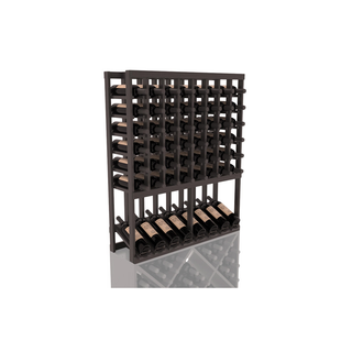 Elementcollection 8 Column High Reveal Wood Wine Rack Black Stained