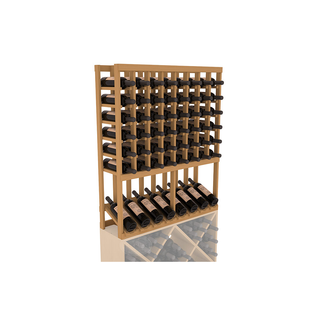 Elementcollection 8 Column High Reveal Wood Wine Rack Oak Stained
