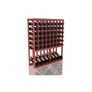 Elementcollection 8 Column High Reveal Wood Wine Rack Cherry Stained