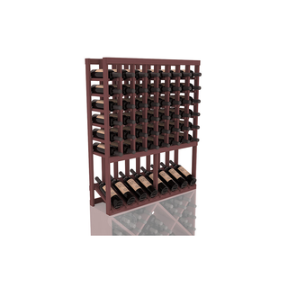Elementcollection 8 Column High Reveal Wood Wine Rack Walnut Stained