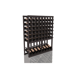 Elementcollection 8 Column High Reveal Wood Wine Rack Black Stained