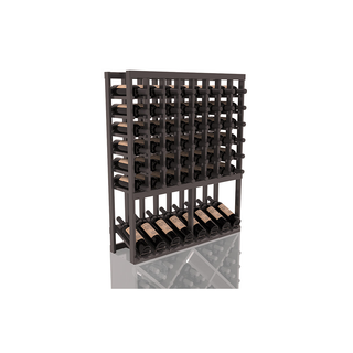 Elementcollection 8 Column High Reveal Wood Wine Rack Black Stained