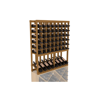 Elementcollection 8 Column High Reveal Wood Wine Rack Oak Stained