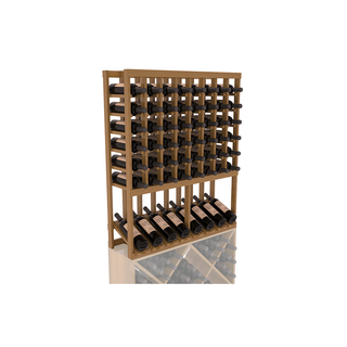 Elementcollection 8 Column High Reveal Wood Wine Rack Oak Stained