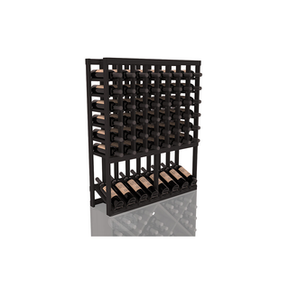 Elementcollection 8 Column High Reveal Wood Wine Rack Black Stained