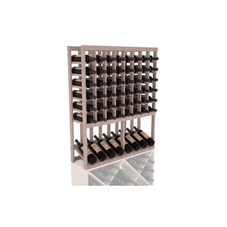 Elementcollection 8 Column High Reveal Wood Wine Rack Greywash Stained