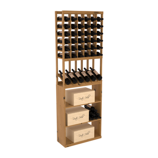 Elementcollection 6 Column High Reveal Case Wine Bin Combo Oak Stained