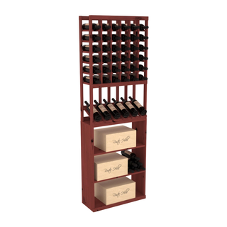 Elementcollection 6 Column High Reveal Case Wine Bin Combo Cherry Stained