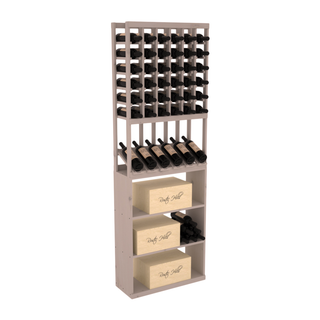 Elementcollection 6 Column High Reveal Case Wine Bin Combo Greywash Stained