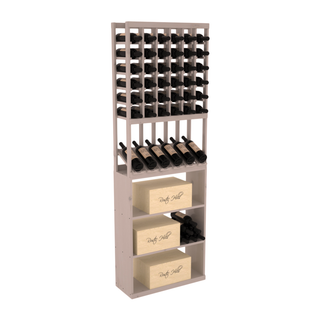 Elementcollection 6 Column High Reveal Case Wine Bin Combo Greywash Stained