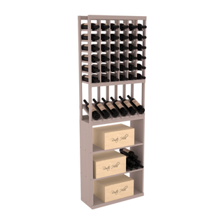 Elementcollection 6 Column High Reveal Case Wine Bin Combo Greywash Stained