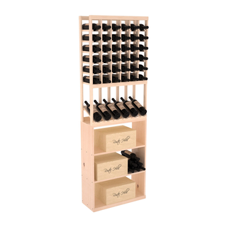 Elementcollection 6 Column High Reveal Case Wine Bin Combo Unstained