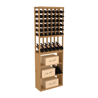 Elementcollection 6 Column High Reveal Case Wine Bin Combo Oak Stained