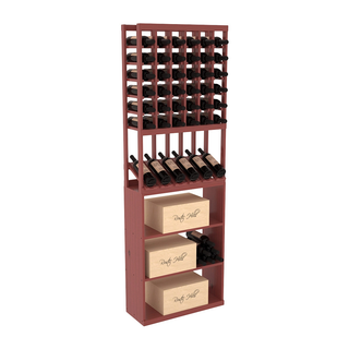 Elementcollection 6 Column High Reveal Case Wine Bin Combo Cherry Stained