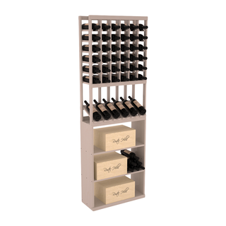 Elementcollection 6 Column High Reveal Case Wine Bin Combo Greywash Stained